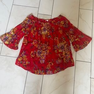 Stitch Fix off the shoulder top Beach Lunch Lounge